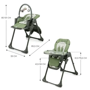 Стульчик для кормления kinderkraft tummie green (khtumm00gre0000) Thumbnail 12