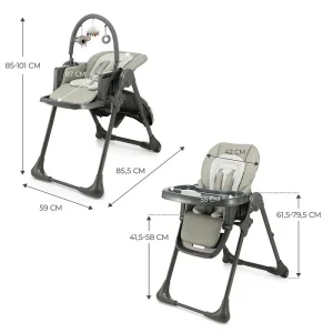 Стульчик для кормления kinderkraft tummie grey (khtumm00gry0000) Thumbnail 9