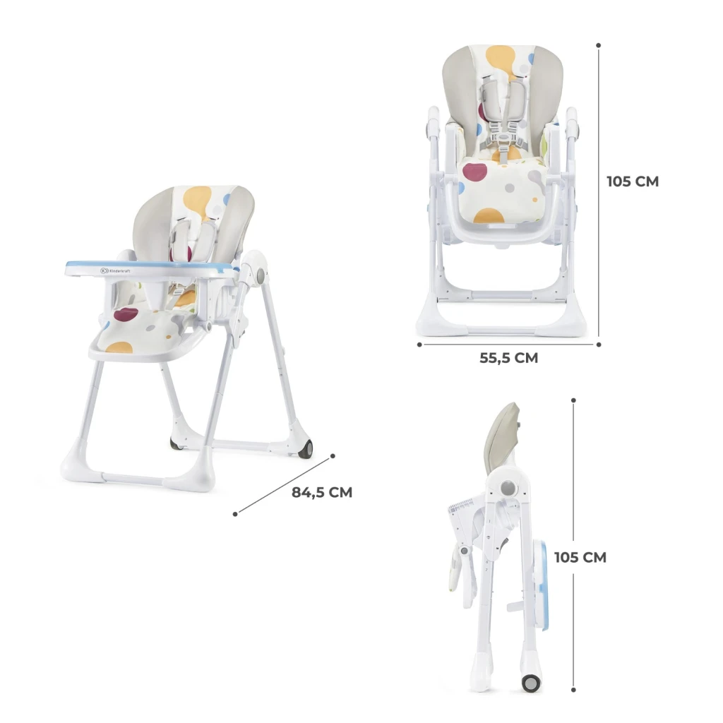 Стульчик для кормления kinderkraft yummy multicolored (kkkyummmul0000) 8