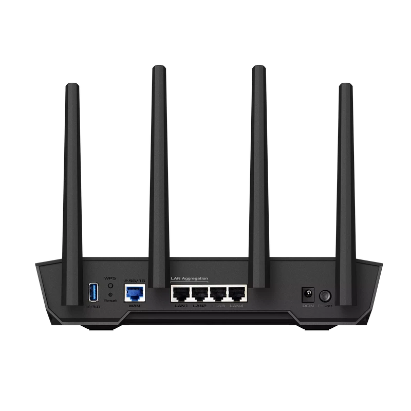 Router fără fir asus tuf-ax4200, wi-fi, negru 6