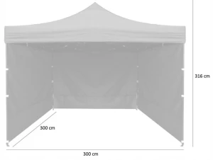 Cort gardenline nam7458 3x3x3.16m blue Thumbnail 2
