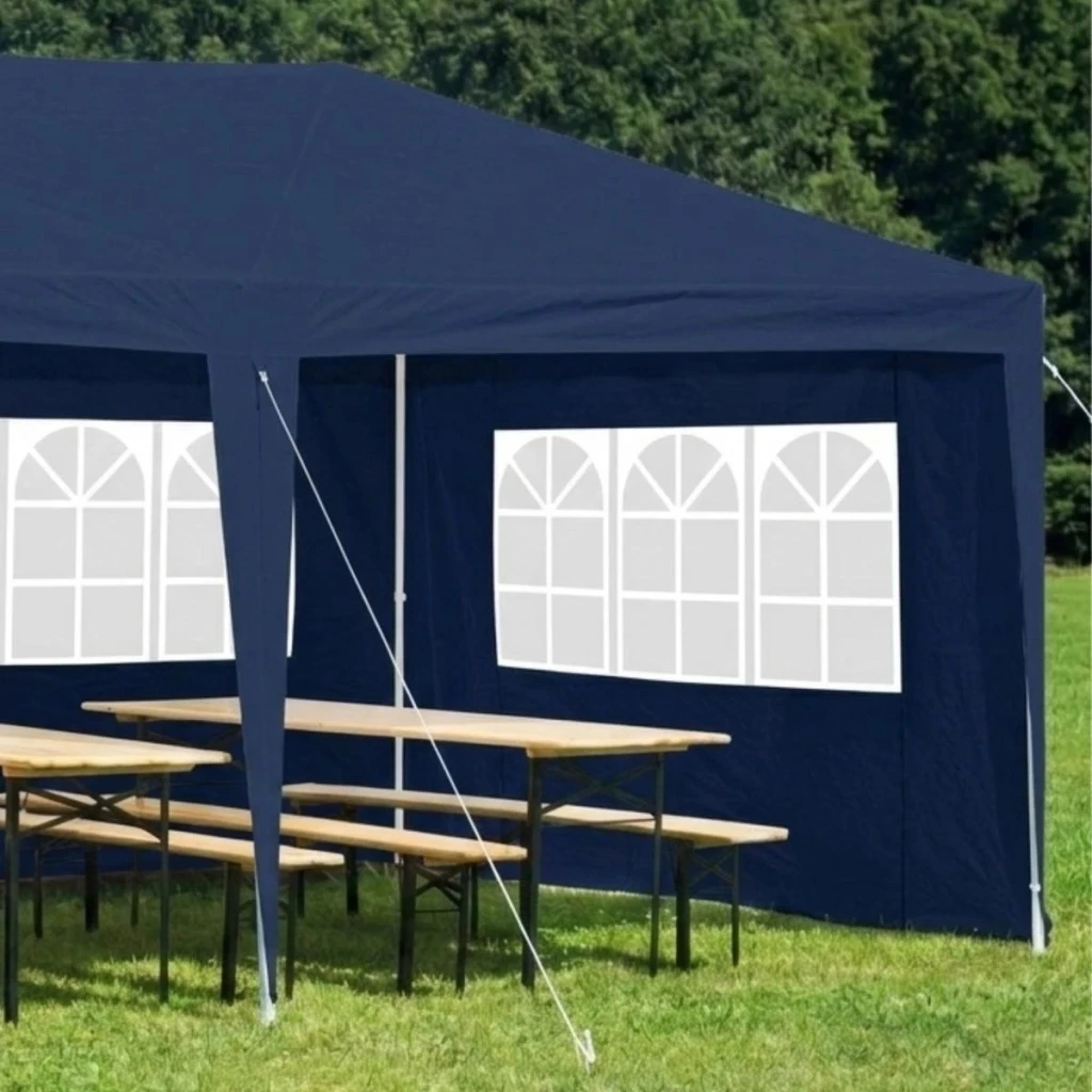 Cort-baldachin saska garden pavilion tent blue 6x3m 6