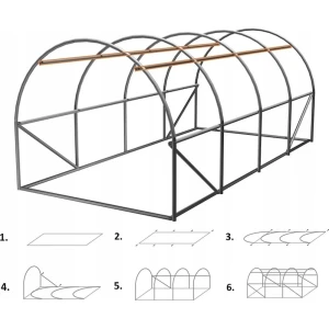 Seră gardenline tun8009 10x4x2m Thumbnail 4