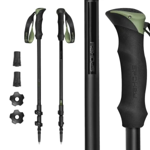 Bastoane de trekking spokey trail black/green (945416)