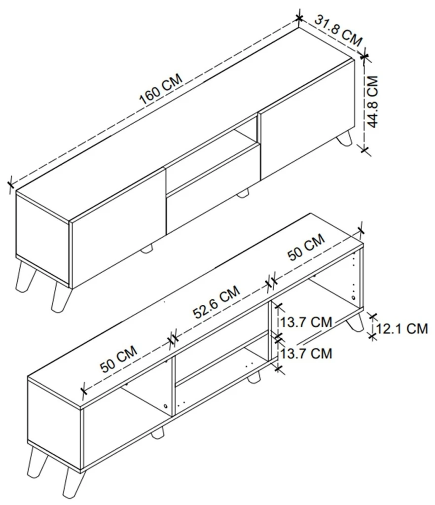 Mobilier tv bofigo 11-16-01 white/pine 3