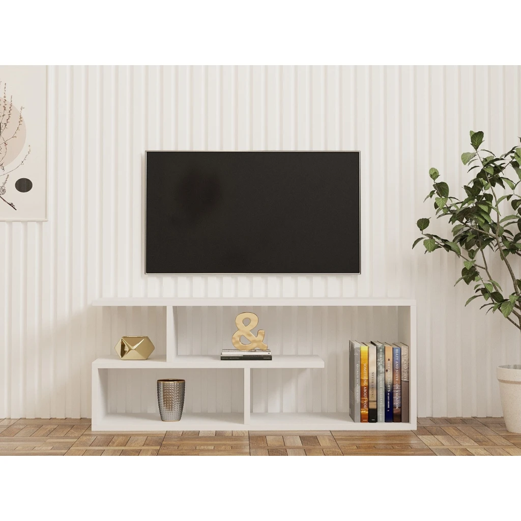 Тумба под тв hanah home cafu white 2