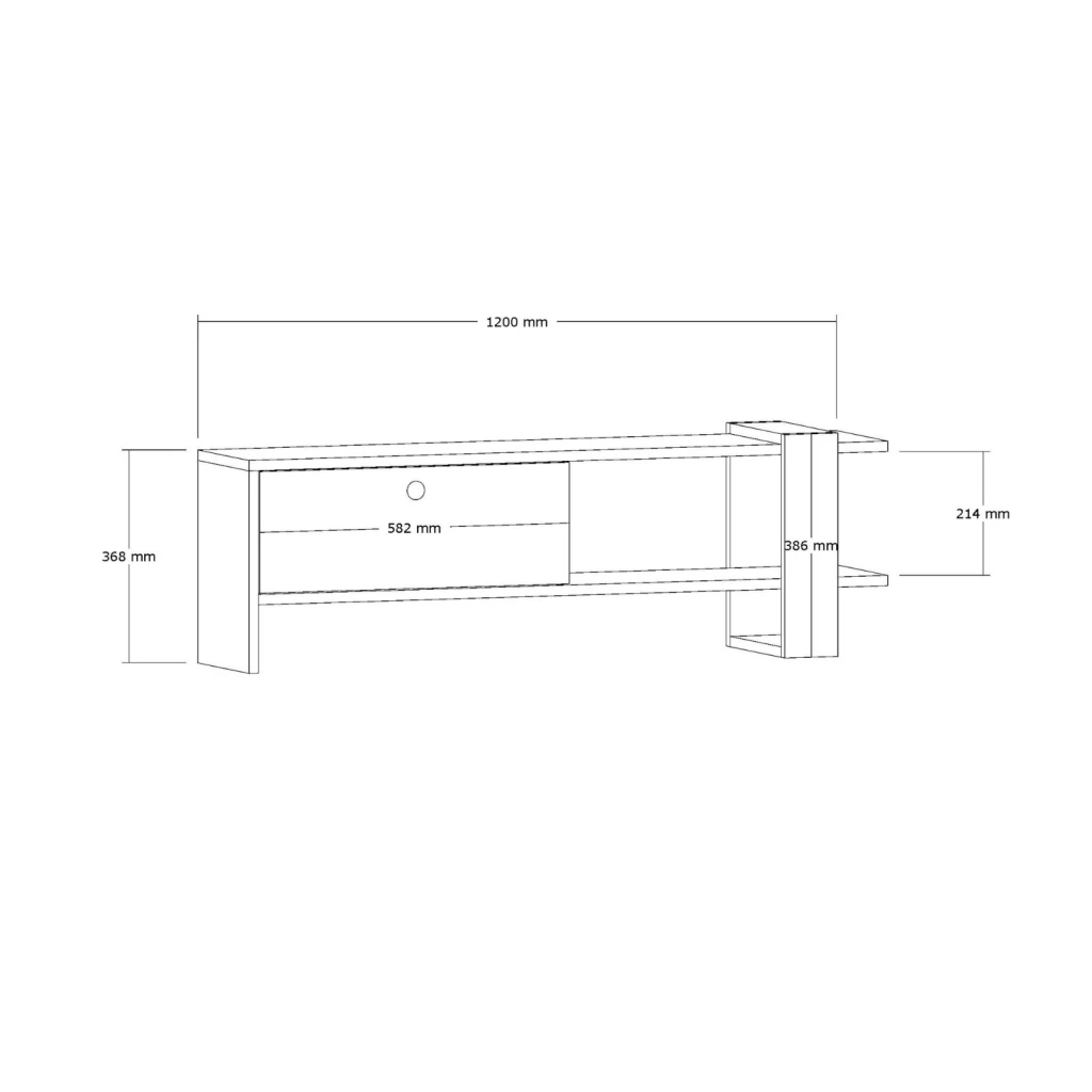 Mobilier tv hanah home ova oak anthracite 6