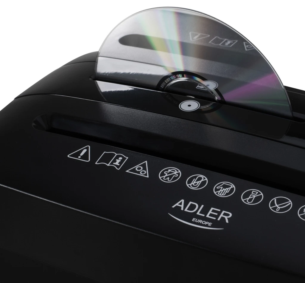 Distrugător de documente adler ad-1037 black 6