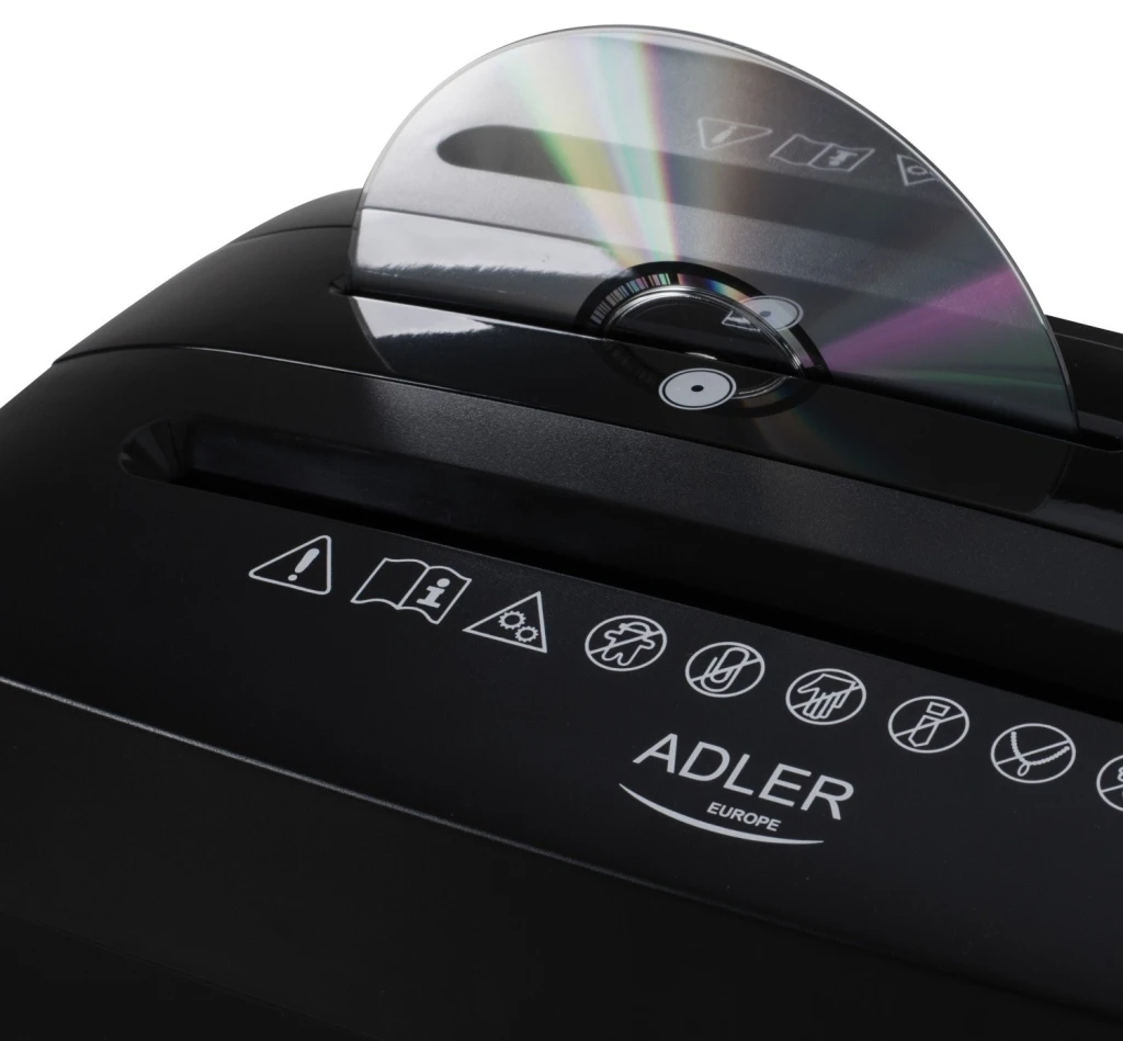 Distrugător de documente adler ad-1037 black 5