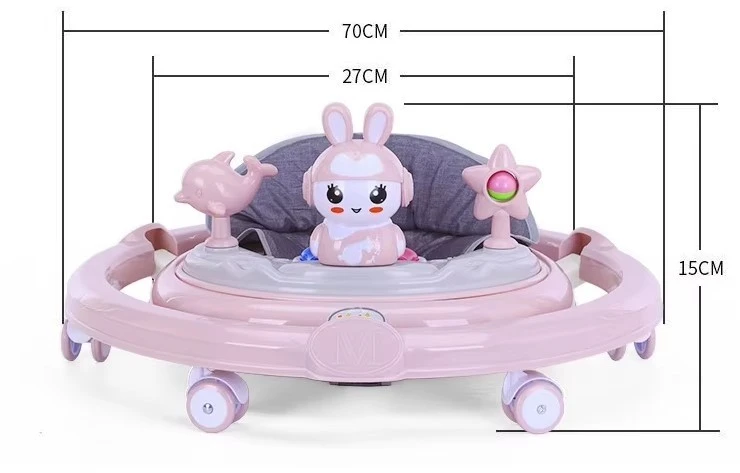 Cărucior 4play babywalker at78 pink 5
