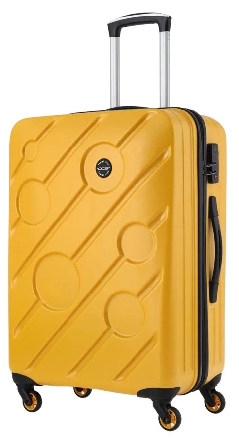 Комплект чемоданов ccs 5208 set yellow 3