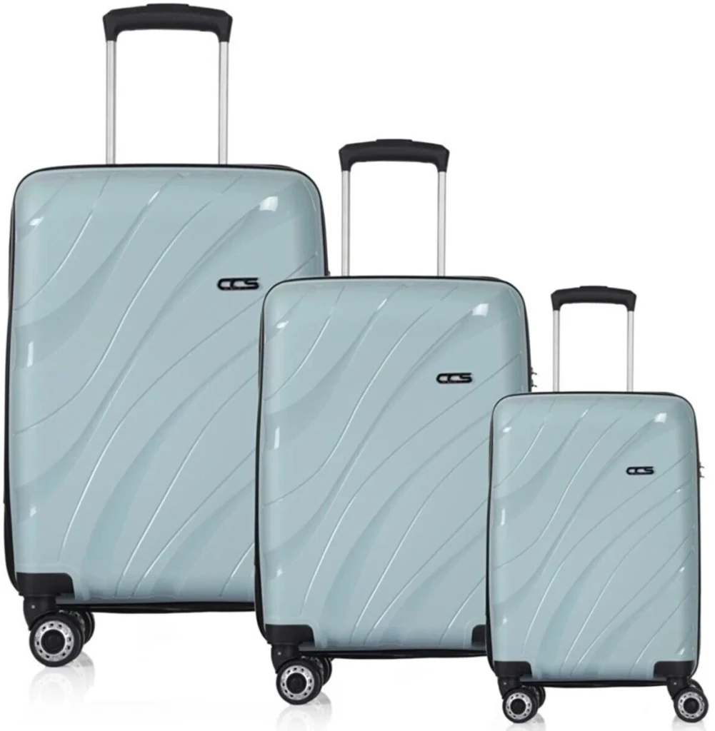 Комплект чемоданов ccs 5223 set anthracite 8