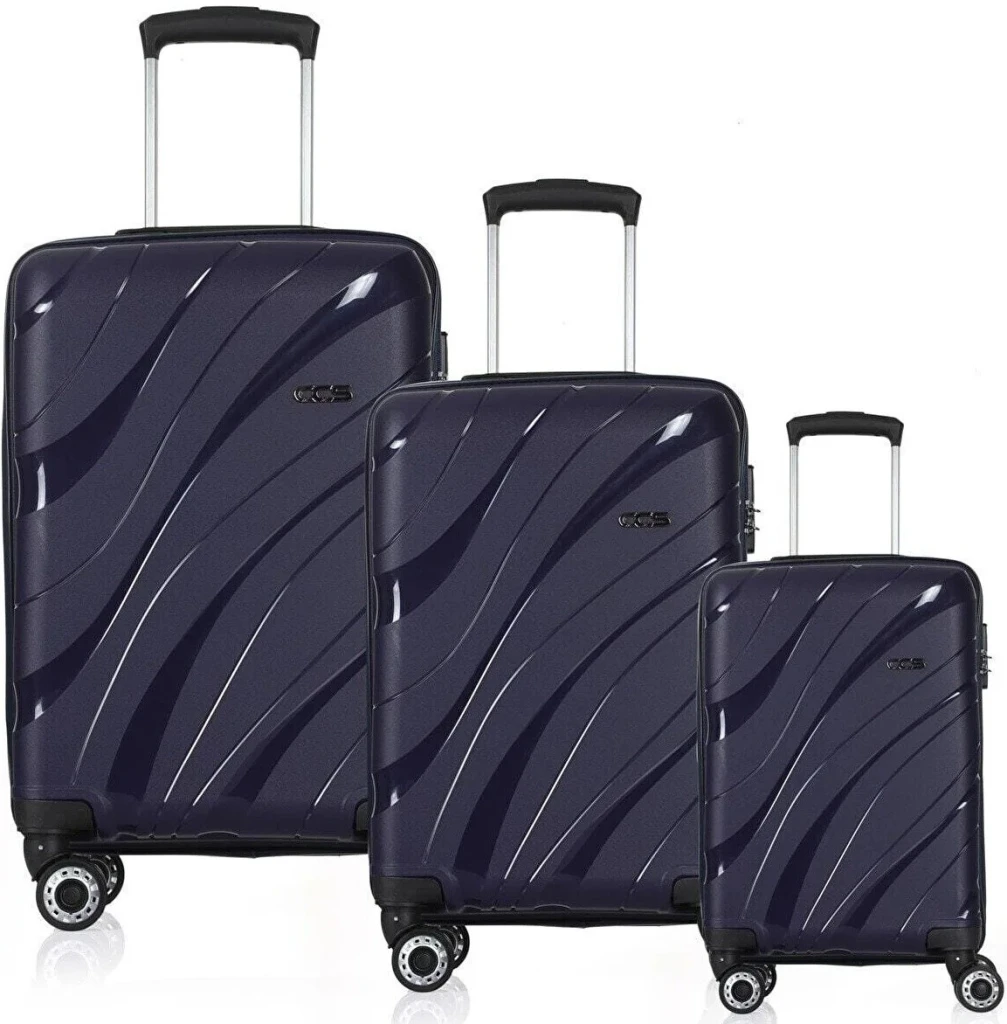 Комплект чемоданов ccs 5223 set anthracite 12