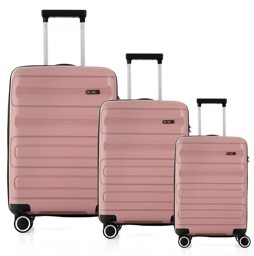 Комплект чемоданов ccs 5225 set beige 12