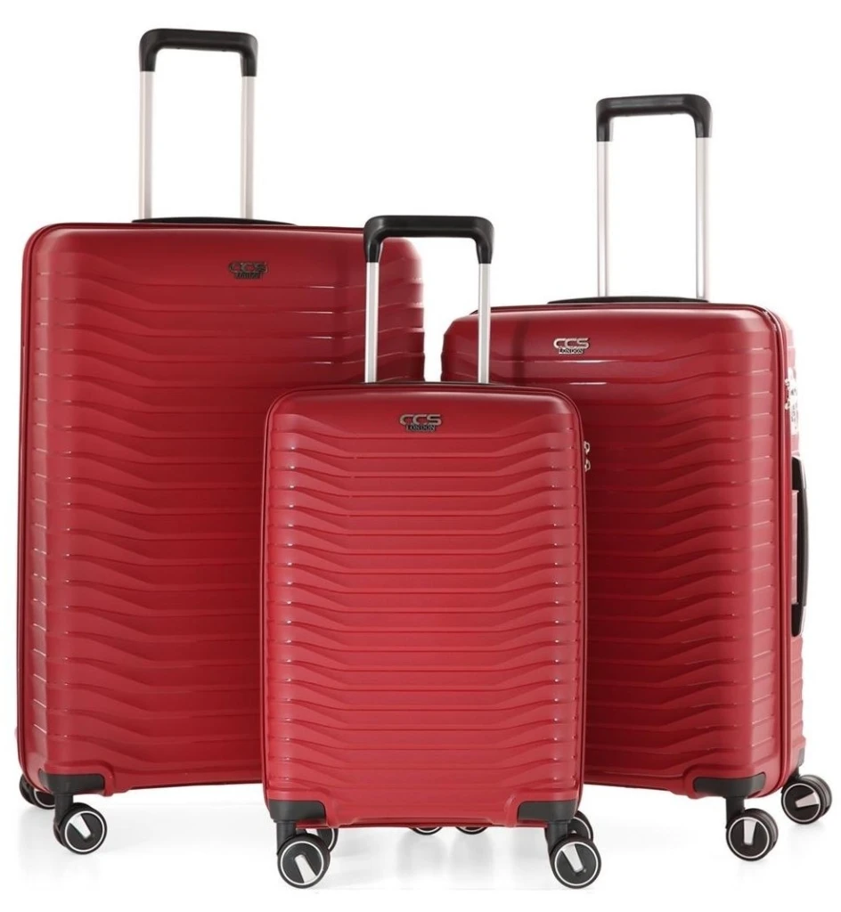Комплект чемоданов ccs 5235 set silver 12