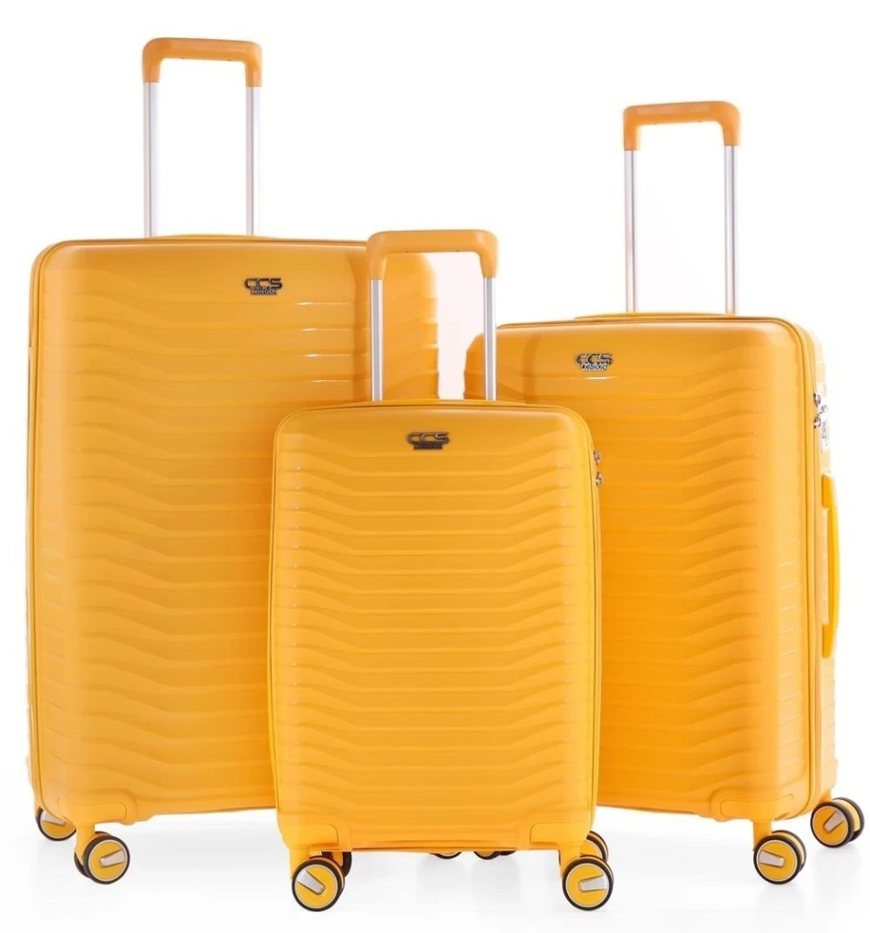 Комплект чемоданов ccs 5235 set silver 17