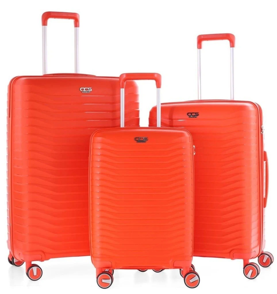 Комплект чемоданов ccs 5235 set silver 15