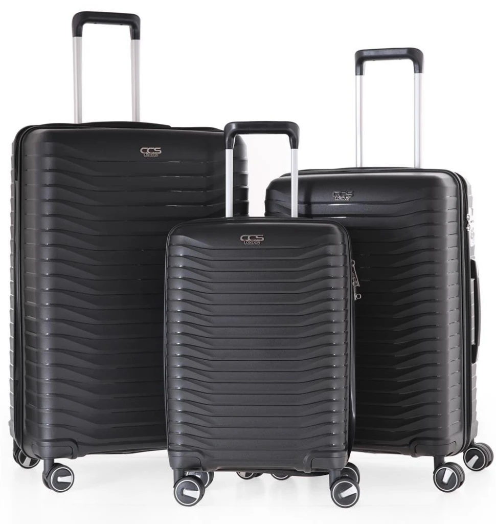 Комплект чемоданов ccs 5235 set silver 11