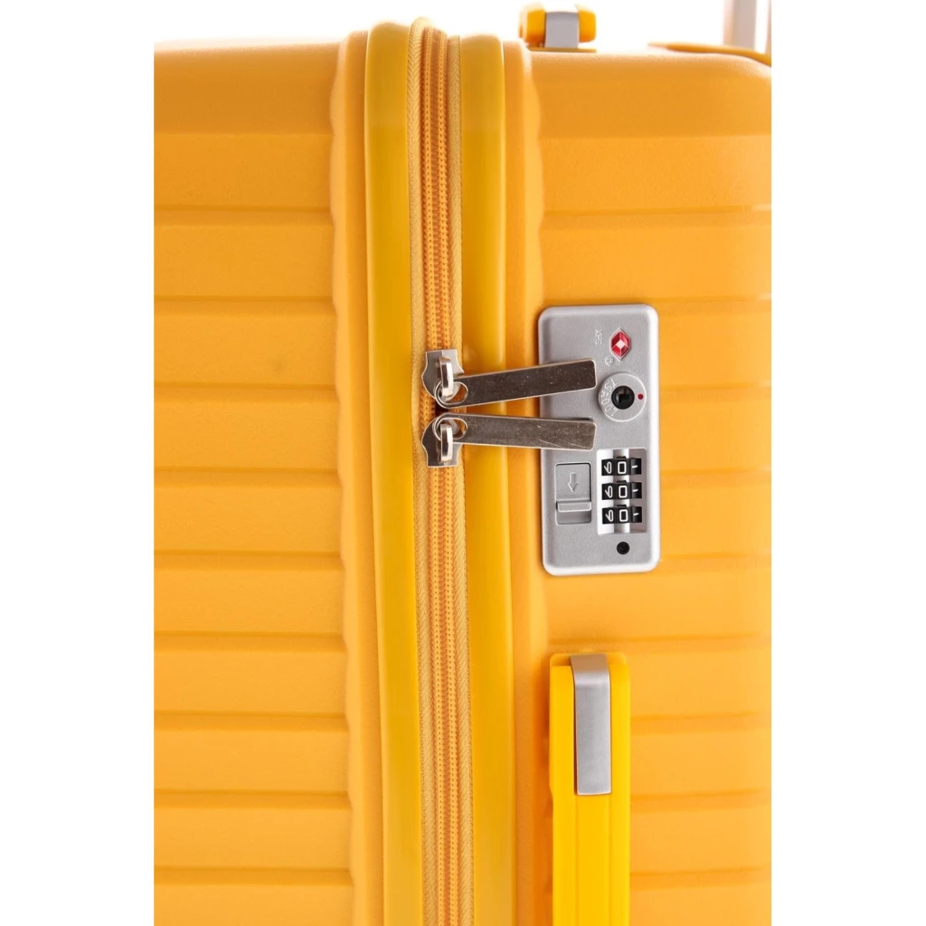Комплект чемоданов ccs 5235 set yellow 7