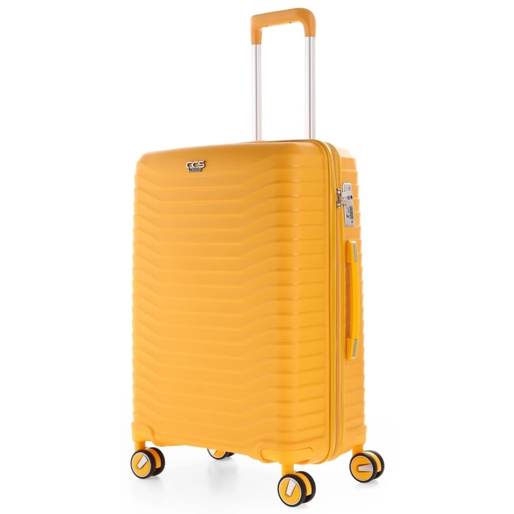 Комплект чемоданов ccs 5235 set yellow 2