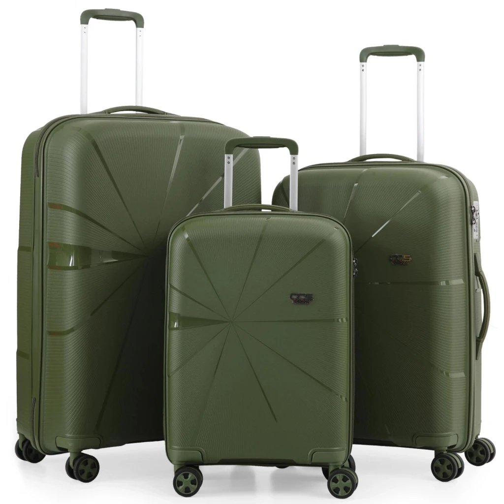 Комплект чемоданов ccs 5264 set burgundy 2