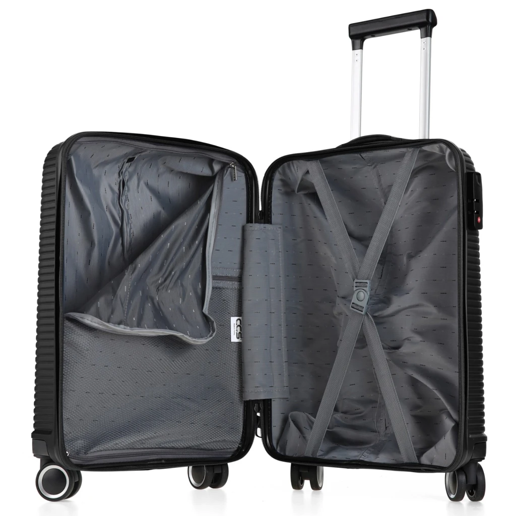 Valiză ccs 5224 m black 5