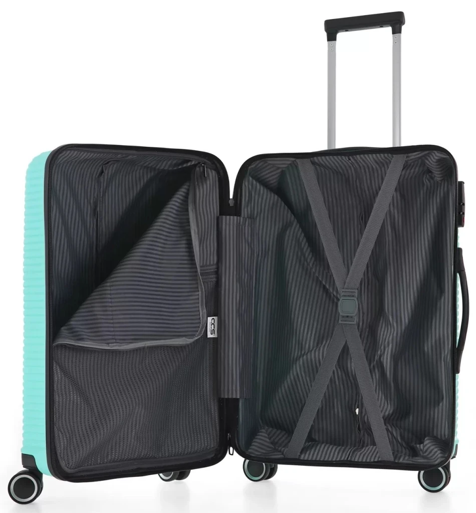 Valiză ccs 5224 m water green 5