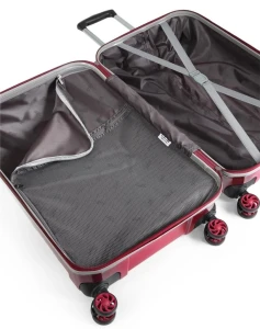 Valiză ccs 5226 s grey/burgundy Thumbnail 4