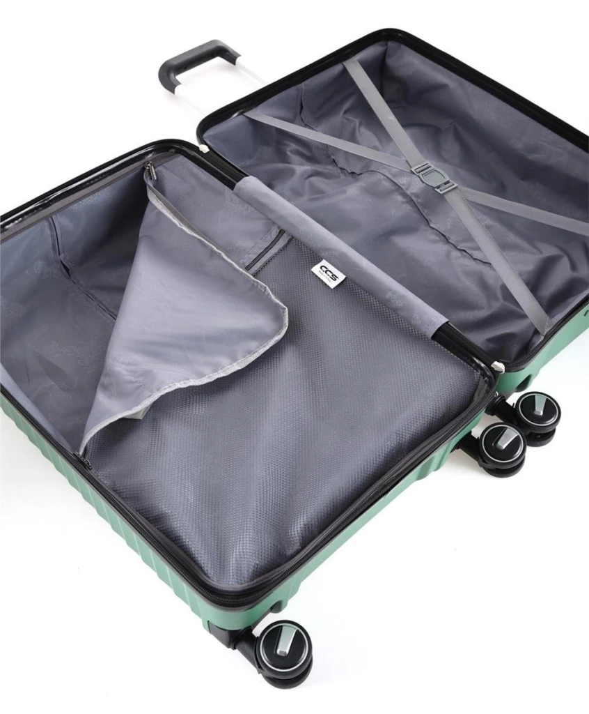 Чемодан ccs 5235 m metalic green 5