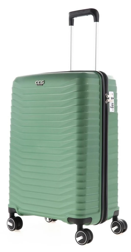 Чемодан ccs 5235 m metalic green 2