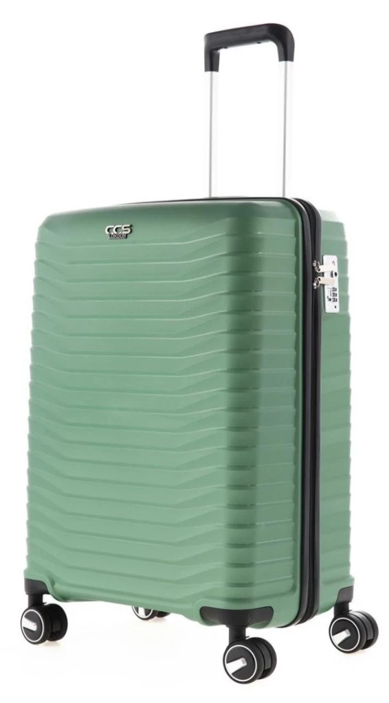 Чемодан ccs 5235 s metalic green 3