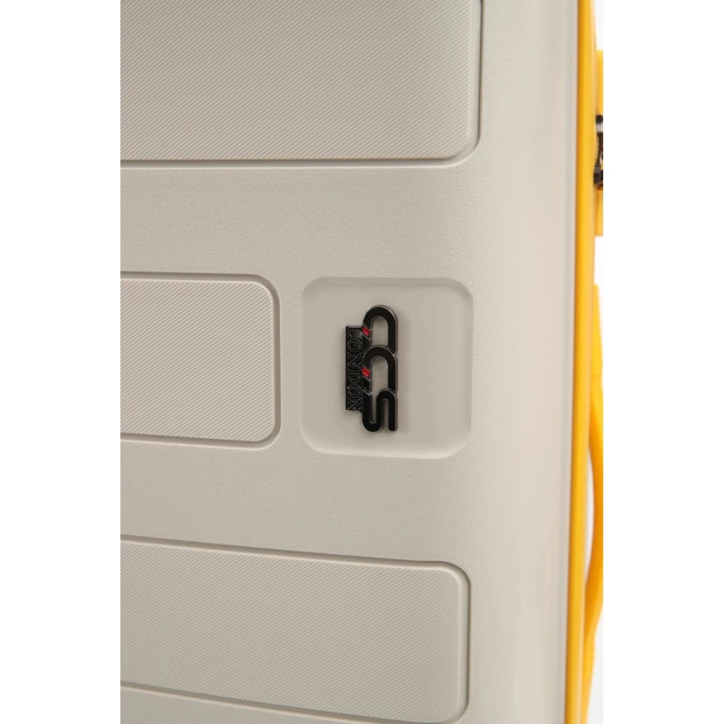 Valiză ccs 5236 l white/yellow 5