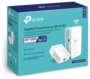 Powerline adapter  tp-link tl-wpa7517 kit, av1000, 1000 mbps, alb Thumbnail 3