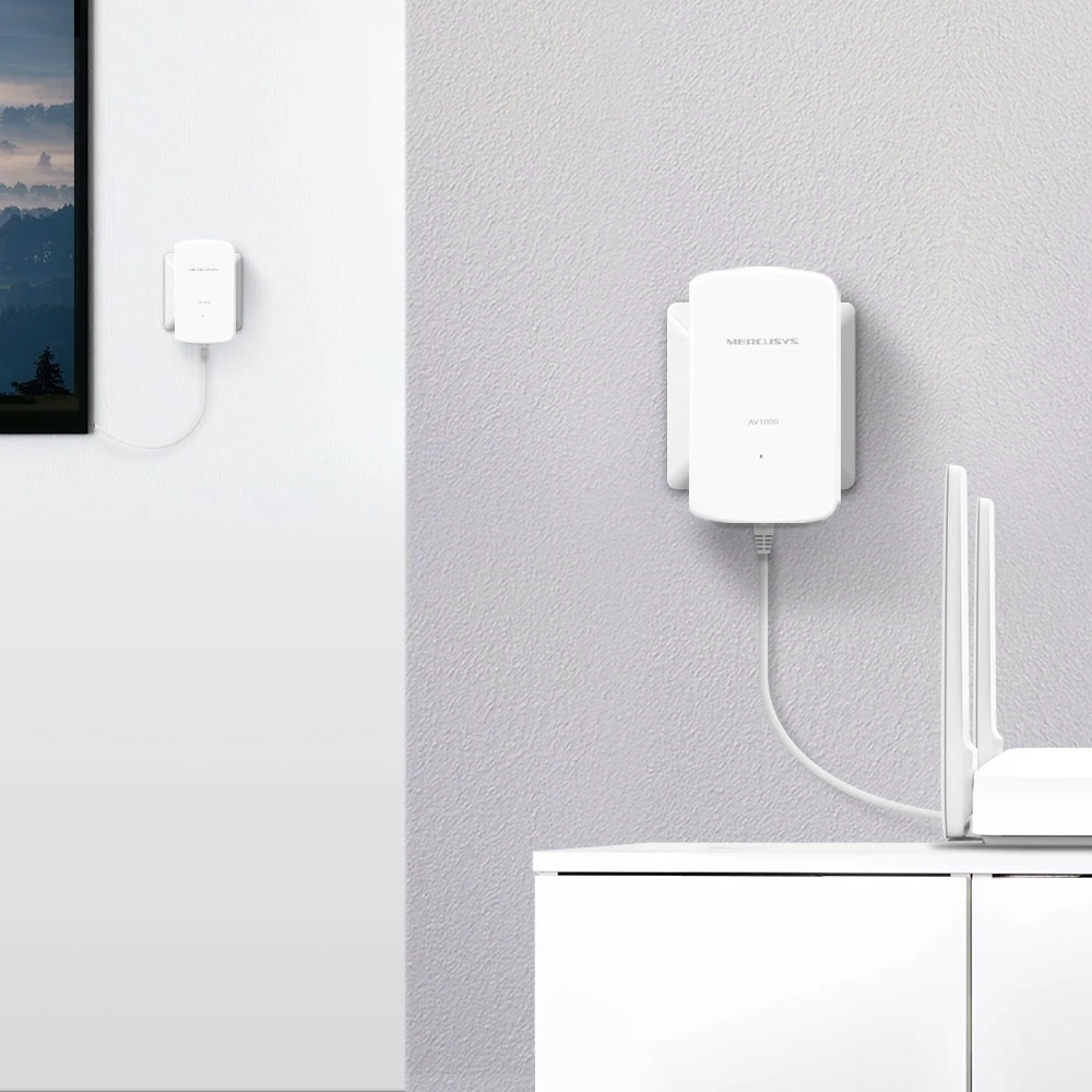 Powerline adapter mercusys mp500 kit, av1000, 1000 mbps, alb 5
