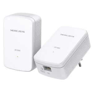 Powerline adapter mercusys mp500 kit, av1000, 1000 mbps, alb