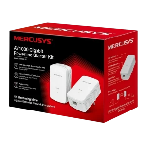 Powerline adapter mercusys mp500 kit, av1000, 1000 mbps, alb Thumbnail 6