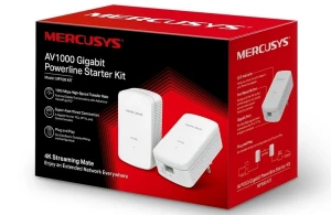 Powerline adapter mercusys mp500 kit, av1000, 1000 mbps, alb Thumbnail 3