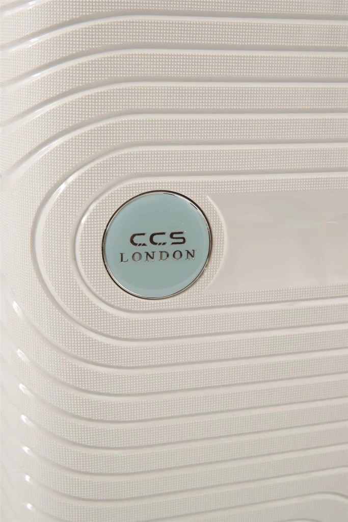 Valiză ccs 5239 l white/blue 5