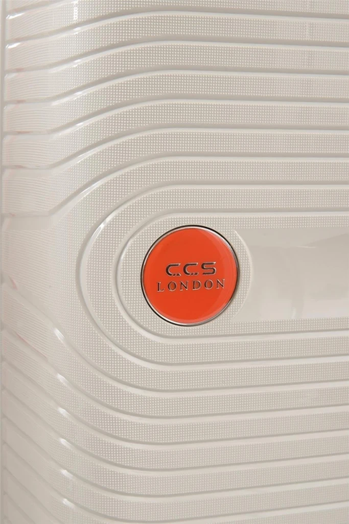 Valiză ccs 5239 l white/orange 5