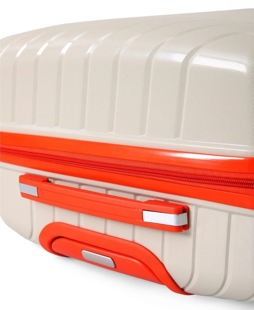Valiză ccs 5239 l white/orange 7