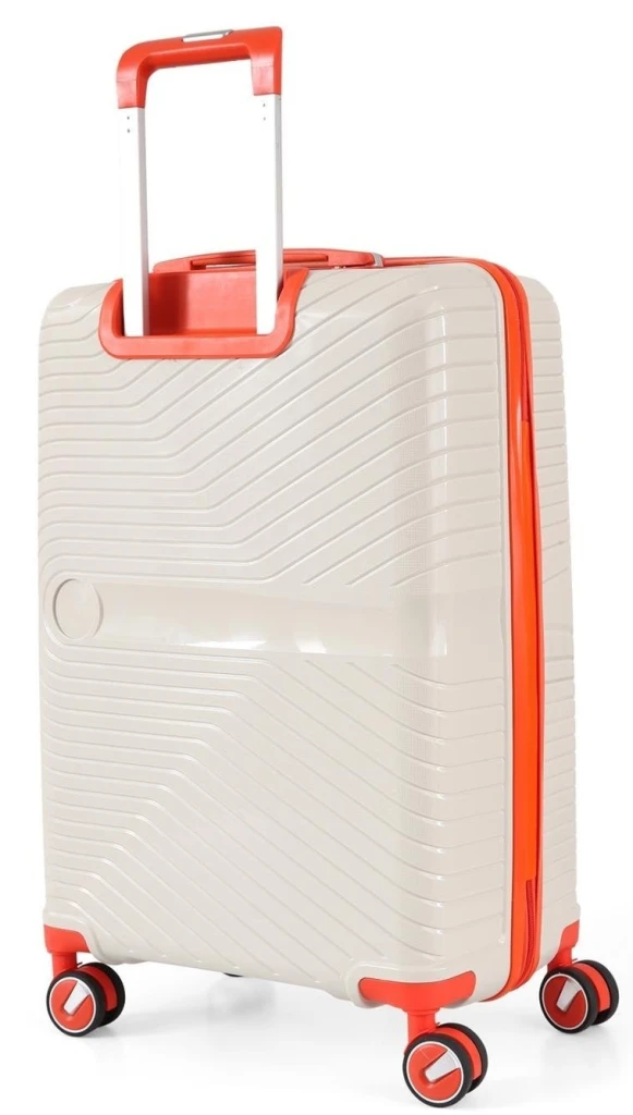Valiză ccs 5239 l white/orange 3