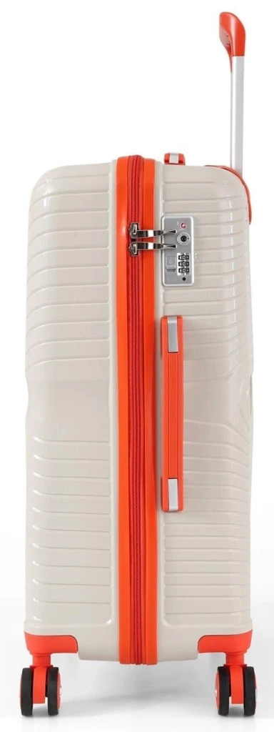 Valiză ccs 5239 l white/orange 4