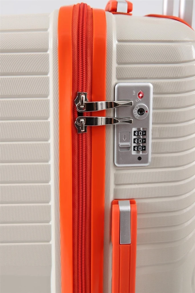 Valiză ccs 5239 l white/orange 6