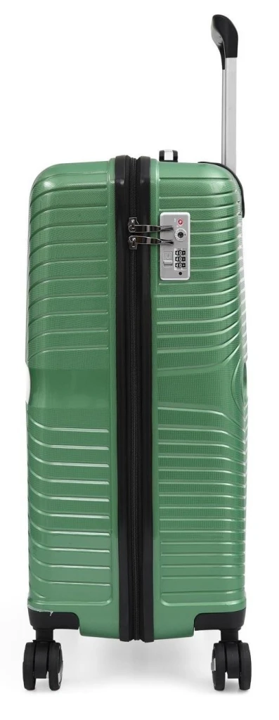 Valiză ccs 5239 s metalic green 2