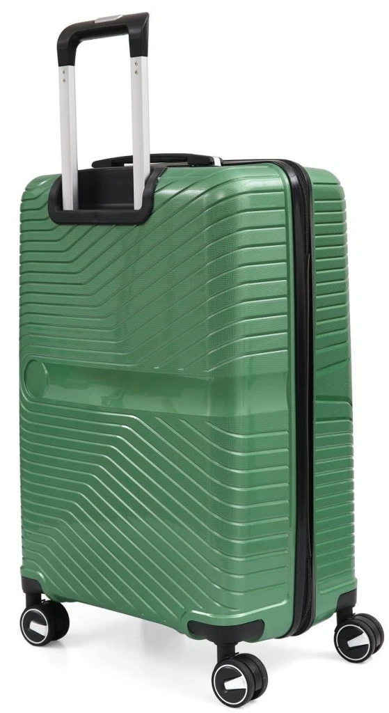 Valiză ccs 5239 s metalic green 5
