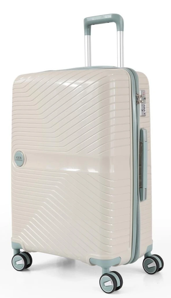 Valiză ccs 5239 s white/blue 4