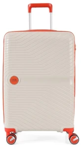 Valiză ccs 5239 s white/orange