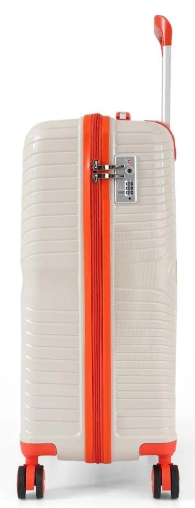Valiză ccs 5239 s white/orange 3