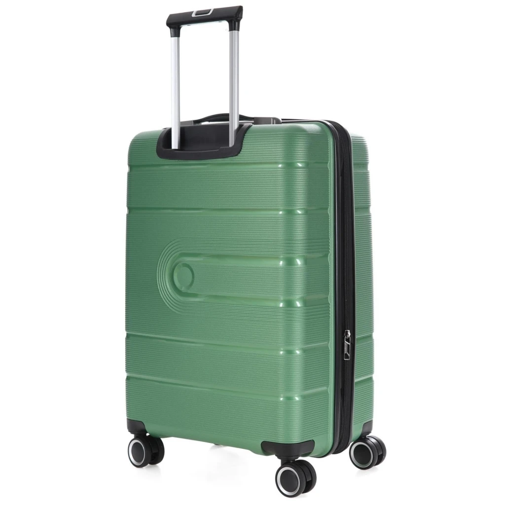 Valiză ccs 5241 s metalic green 2