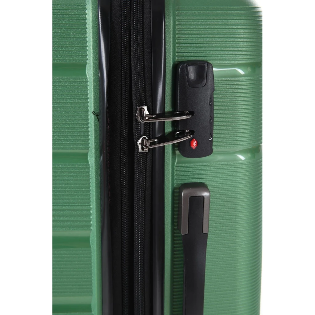 Valiză ccs 5241 s metalic green 8